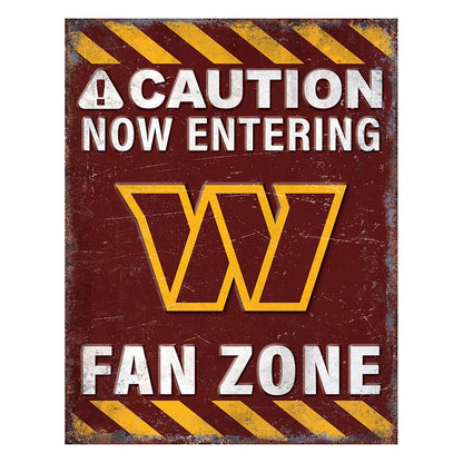 NFL Fan Zone Metal Sign