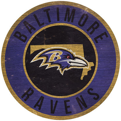 NFL State Circle Signs
