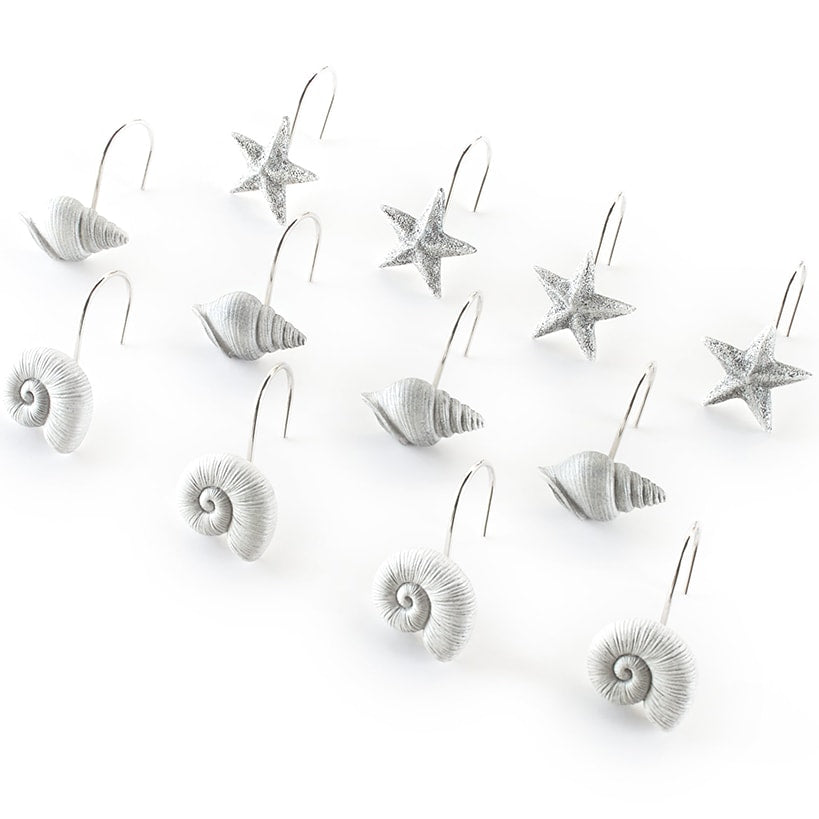 Nautical Themed Shower Hooks Set of 12