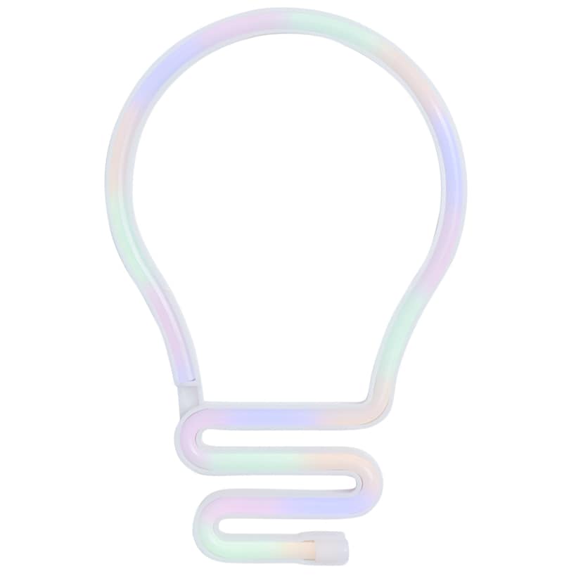 Illumina Neon LED Light Bulb Shaped Wall Decor 10"