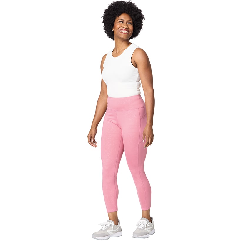 Nicole Miller Women's 7/8 Length Yoga Leggings with Pockets#select-color_mauve