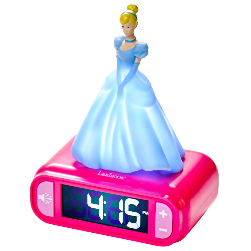 Licensed LCD Nightlight Alarm Clock With 6 Different Sounds