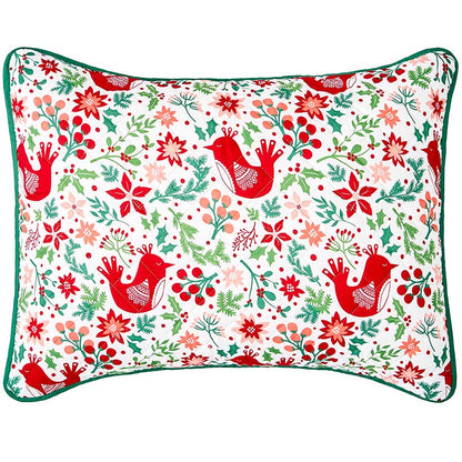 Nordic Cardinal Quilt Set Full/Queen or King with Shams