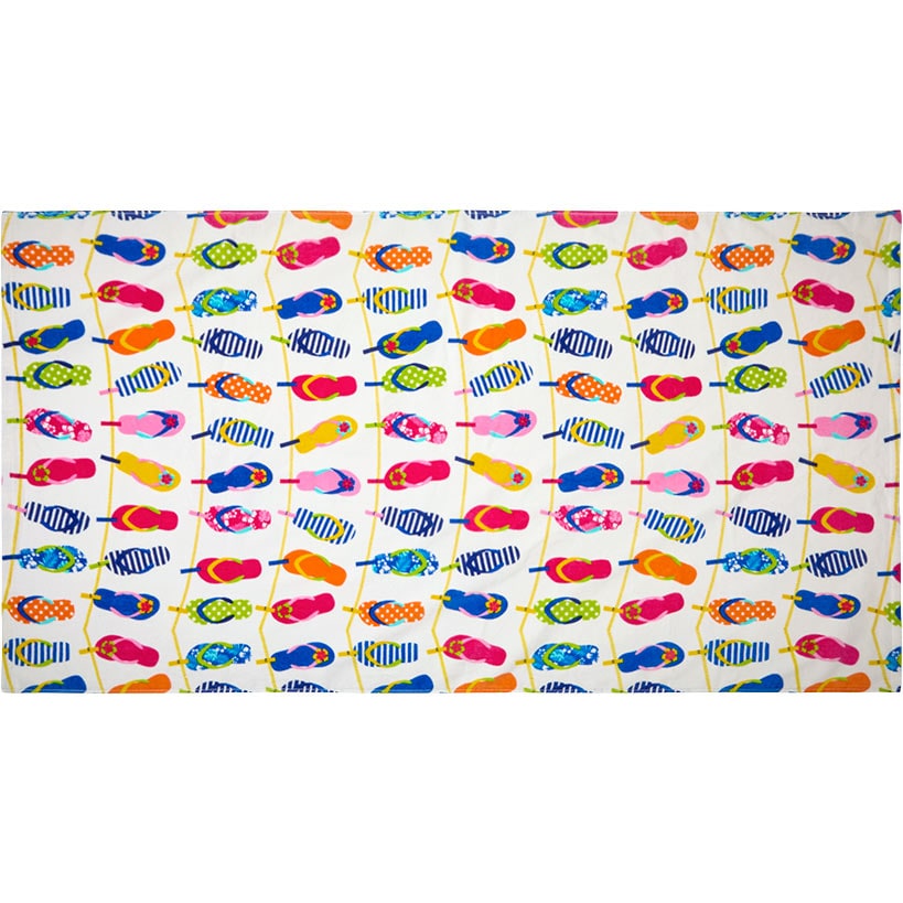 Novelty Beach Towel Cotton Oversized 34x64#select-towel_flip-flops