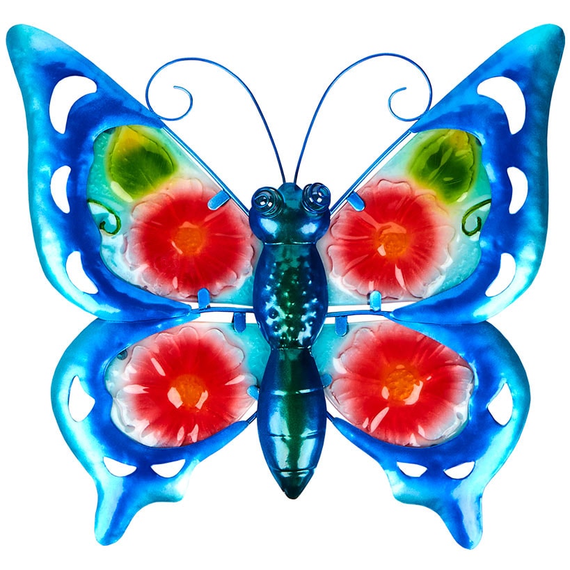 Vibrant Butterfly Or Dragonfly Garden Wall Hanging
