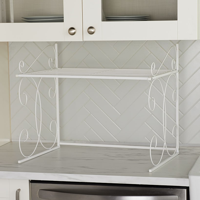 Over the Microwave Metal Shelf#select-shelf_white