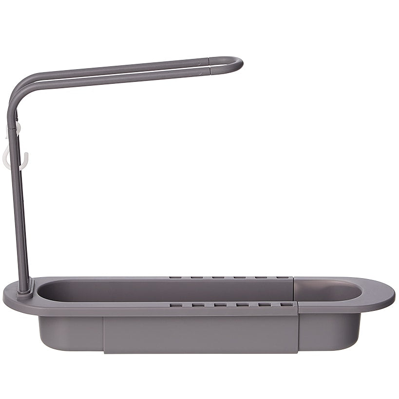 Kitchen Sink Expandable Drain Rack with Towel Holder