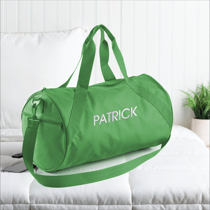 Personalized Travel Bag with White Block Name