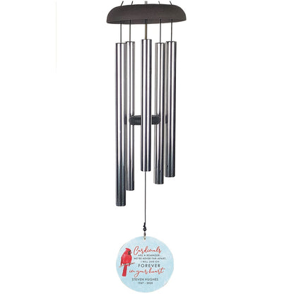 Personalized Cardinal Memorial Windchime 30"