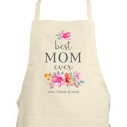 Personalized Best Mom Ever Apron