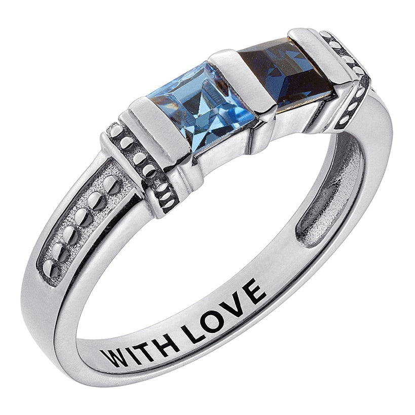 Personalized Birthstone Ring 2 to 5 Stones