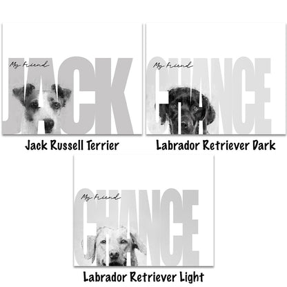 Personalized "My Friend" Dog Wall Hangings