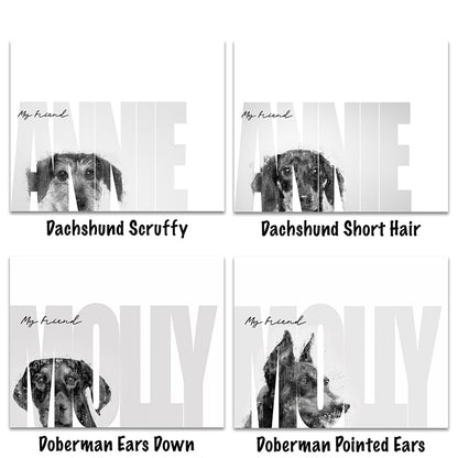 Personalized "My Friend" Dog Wall Hangings