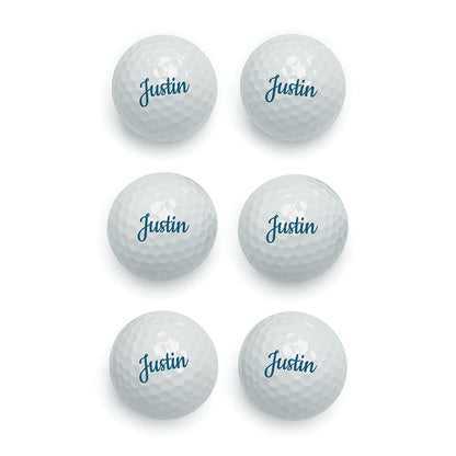 Personalized Name Golf Balls Set of 6