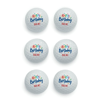 Personalized Name Golf Balls Set of 6