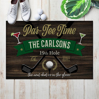 Personalized Golfer's Novelty Doormat