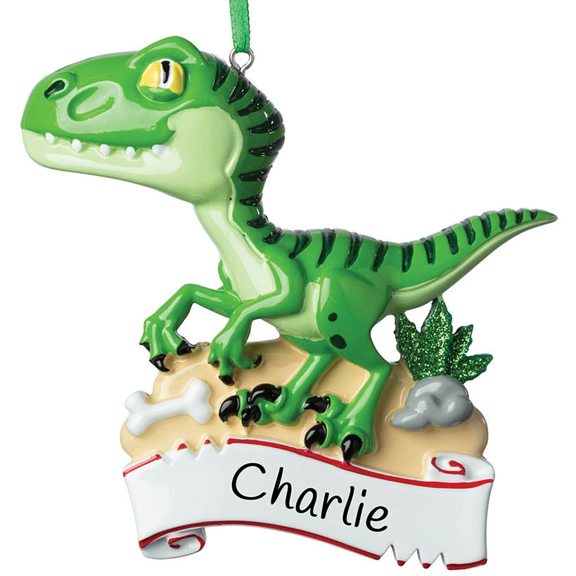 Dinosaur Ornament Personalized