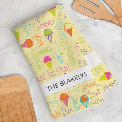 Personalized Summer Kitchen Towel