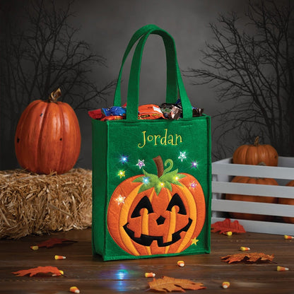 Personalized LED Halloween Treat Bag