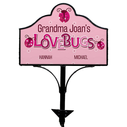 Personalized Love Bug Magnet for Yard Sign
