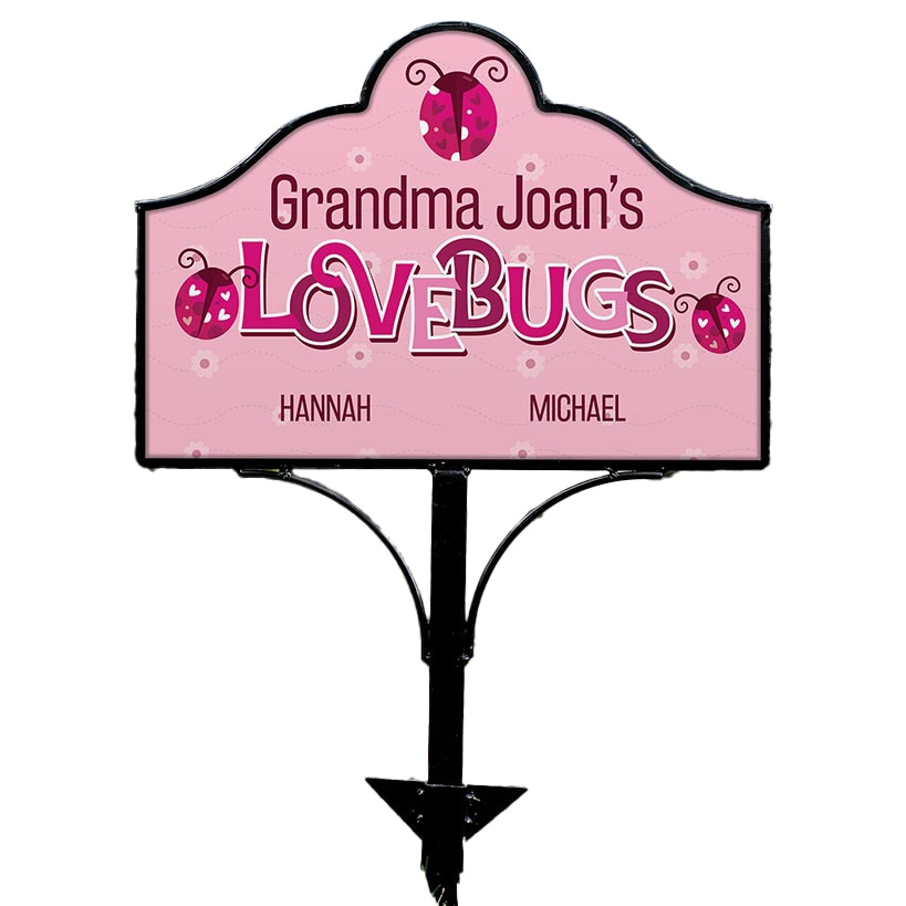 Personalized Love Bug Magnet for Yard Sign