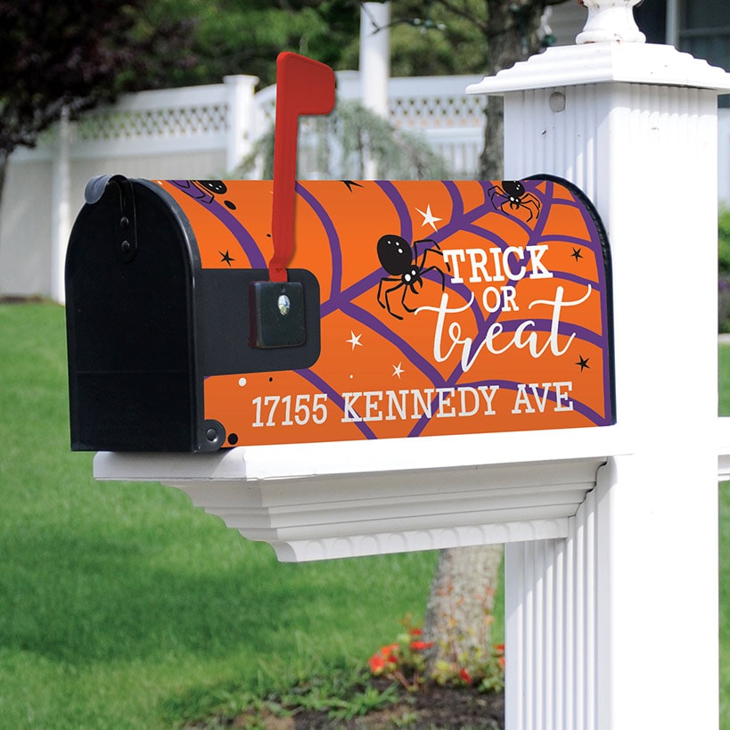 Personalized Halloween Trick or Treat Magnetic Mailbox Cover