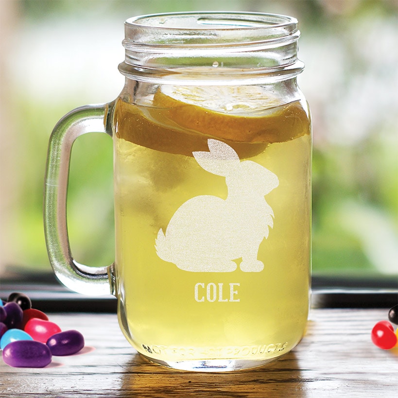 Personalized Easter Mason Jar#select-design_bunny-silhouette
