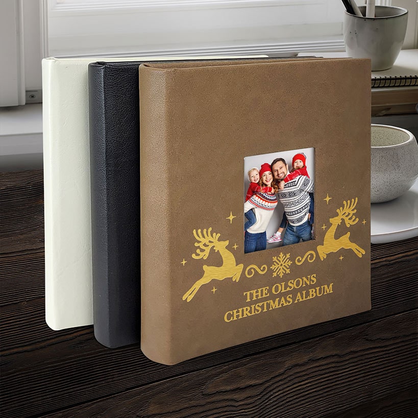 Personalized Christmas Reindeer Photo Album