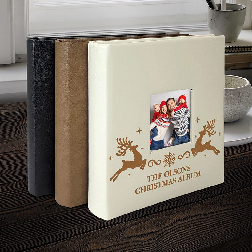 Personalized Christmas Reindeer Photo Album