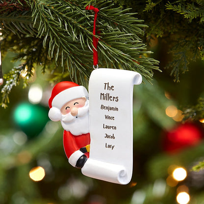 Personalized Santa List Ornament
