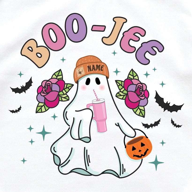 Personalized Halloween Boo-Jee Ghost White Crewneck Sweatshirt#select-size_xxl