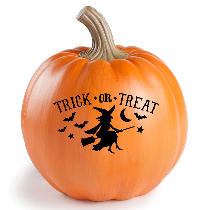 Personalized Halloween Trick-or-Treat Pumpkin