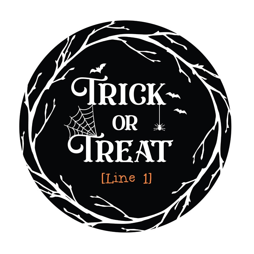 Personalized Halloween Trick or Treat Wall Sign
