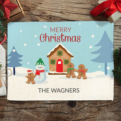 Personalized Merry Christmas Winter Wonderland Family Placement