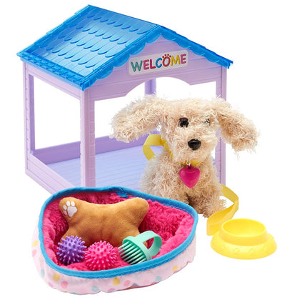 Pet House Play Set For 18" Doll Cat Or Dog