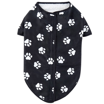 Pet Sherpa Jacket - Cozy, Reversible Design with Easy Fabric-Magic Closure