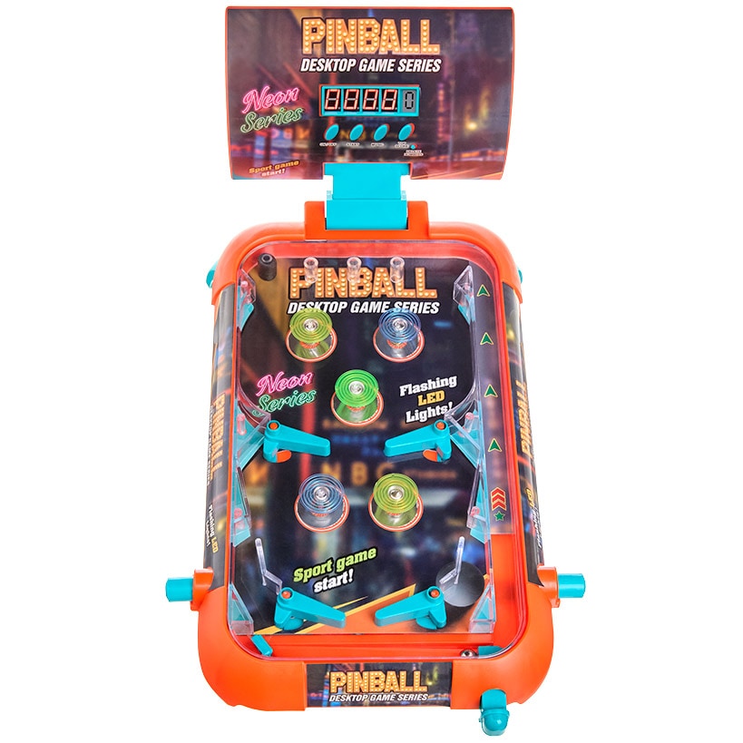Pinball Table with Light and Sound-Arcade Action with Dual Flipper Controls