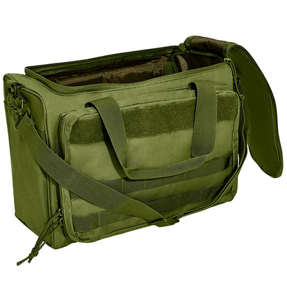 Pistol Range Bag With Zippered Main Compartment and Shoulder Strap