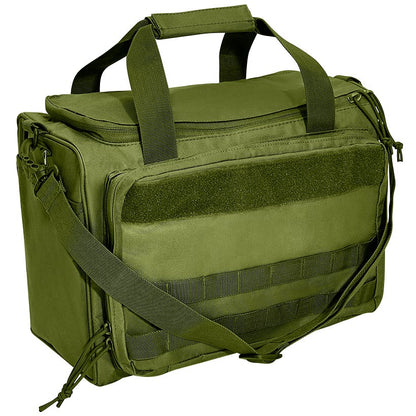 Pistol Range Bag With Zippered Main Compartment and Shoulder Strap
