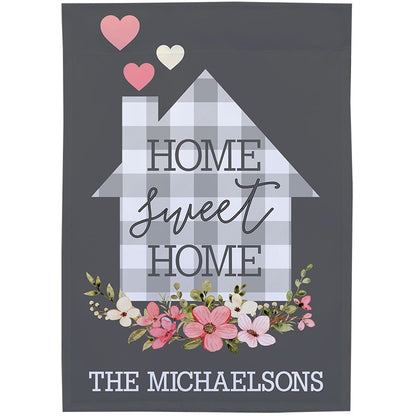 Personalized Home Sweet Home Floral Double-Sided Garden Flag
