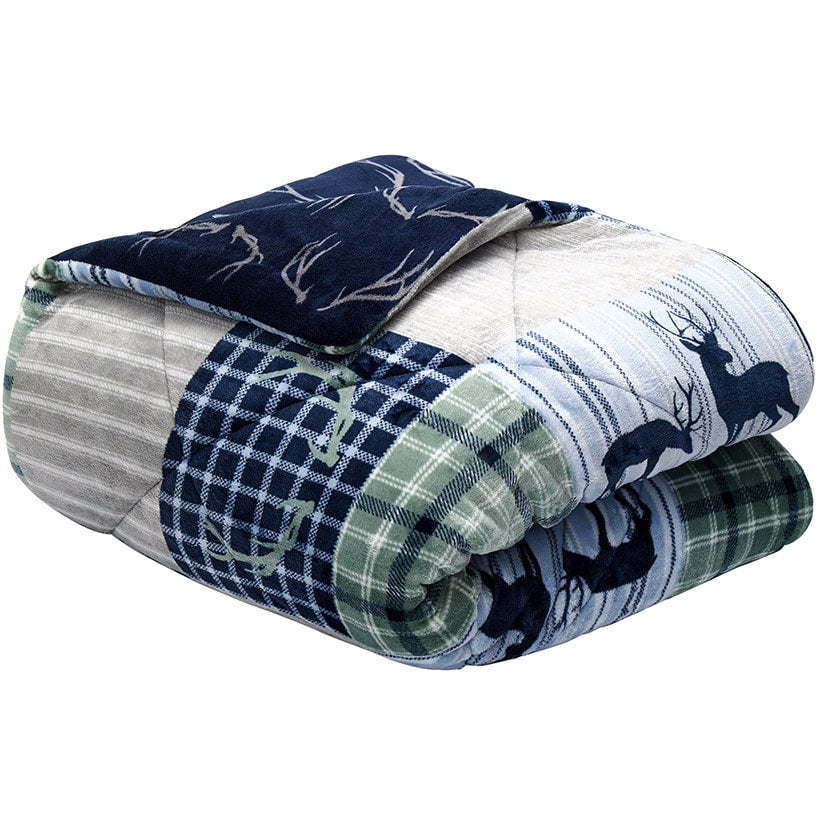 Coleman Plaid and Stripe Patchwork Standard Sham