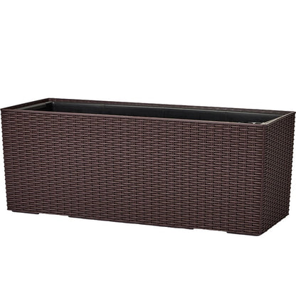 Wicker-Look Rectangle Planter