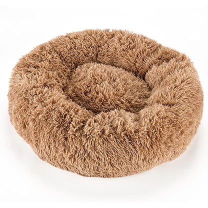 Small Round Pet Plush Donut Bed
