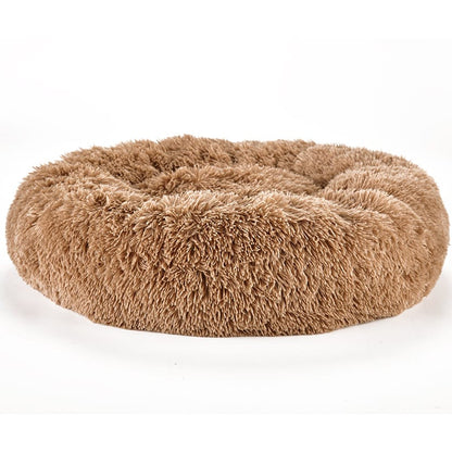 Small Round Pet Plush Donut Bed