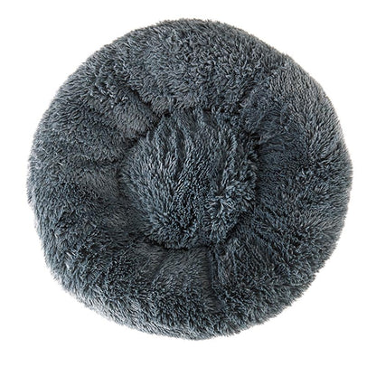 Small Round Pet Plush Donut Bed