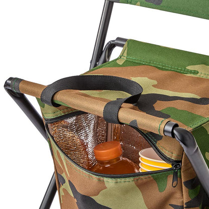 Portable Folding Outdoor Chair Lightweight Insulated Bag Camo Print
