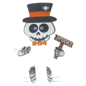 Pumpkin Decorating Kits Metal In Cat Ghost Bird Or Skeleton Characters