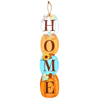 Fall Pumpkin Home Sentiment Wall Decor