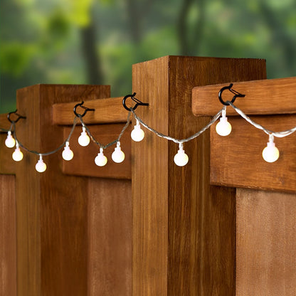 Outdoor Screw-In Q-Hanger Hooks for String Lights and Hanging Baskets