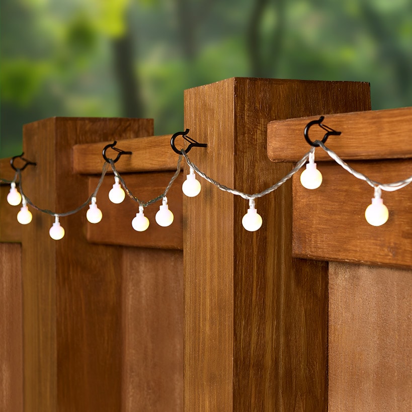 Outdoor Screw-In Q-Hanger Hooks for String Lights and Hanging Baskets